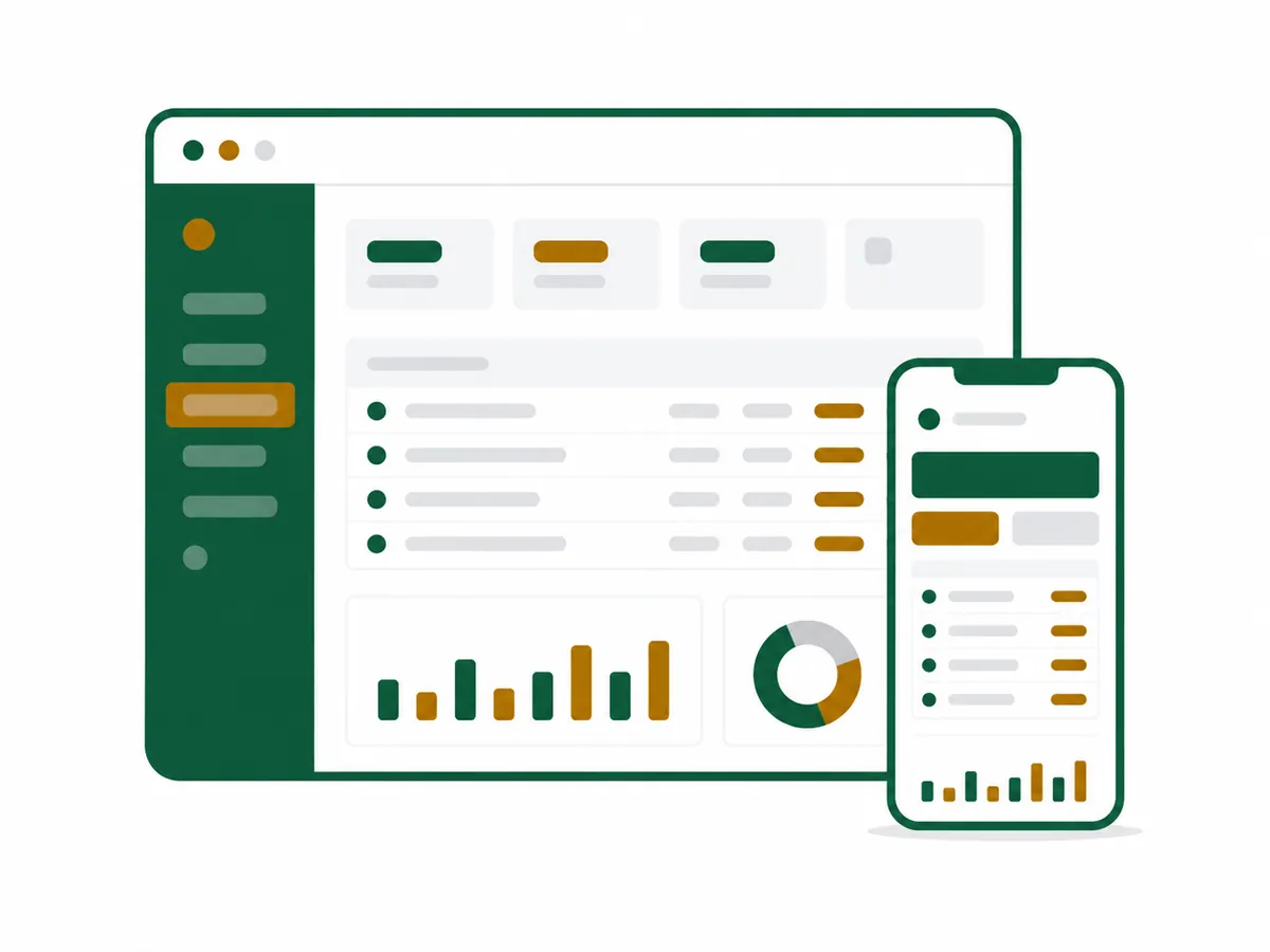 Illustrasjon: Webapper og adminsystemer